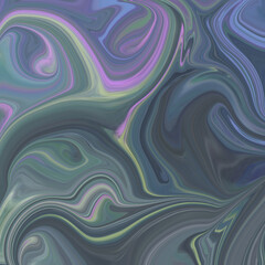 Fluid swirl of purple, teal, and green shades in an abstract marbled paint style. Perfect for artistic backgrounds and creative projects.