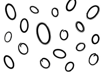 Vector art of halloween words spooky, creepy, boo, and haunted with dripping effect