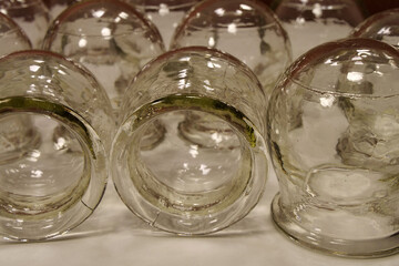 Glass medical cups for medical purposes, rehabilitation, increasing blood flow