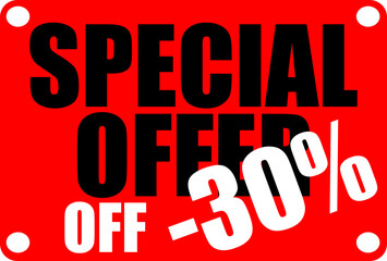Special Offer, thirty percent off