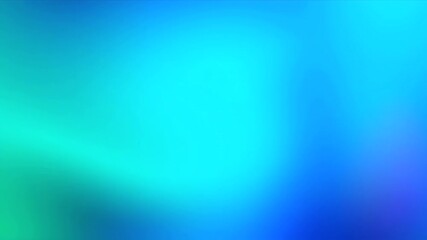 Blue and green abstract gradient video with smooth blurred motion light effects and flowing digital background
