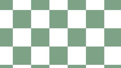 A simple, seamless checkerboard pattern in a soft green and white color scheme, perfect for backgrounds and design elements