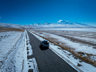 Mount Namu Na'ni Peak landscape in tibet, China