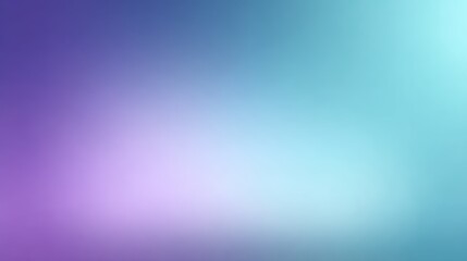 Fototapeta premium Deep Purple Vibrant Turquoise Abstract Gradient Background Soft, Smooth Blend Light Color, Creating Luminous, Airy, Modern Aesthetic