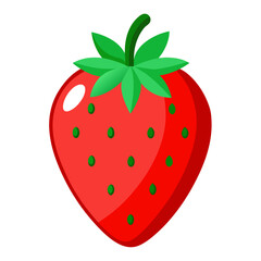 strawberry on white background