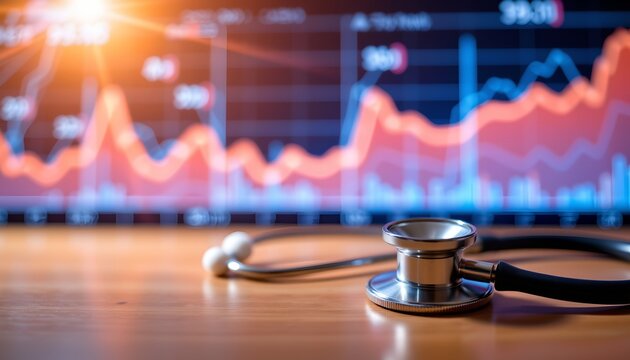 a professional setting with a focus on healthcare technology