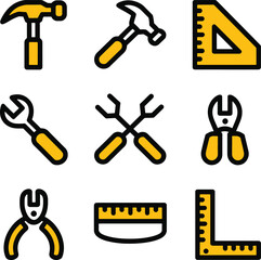 workshop icon bundle set colorful line art design stock royalty free image premium quality