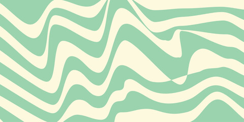 Background horizontal abstract with colorful waves Trendy vector illustration retro 60s, 70s style