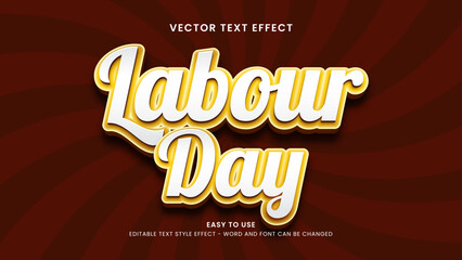 labour day editable text effect