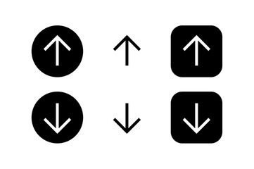 Move Up Arrow and Move Down Arrow icon set
