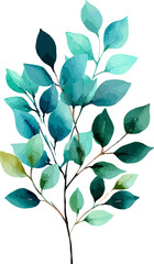 collection, for wedding stationary, greetings, Watercolor floral bouquet branches collection vector on transparent background.