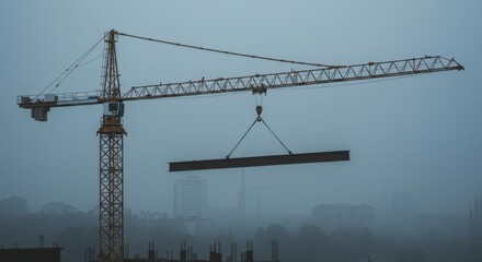 Construction crane machinery