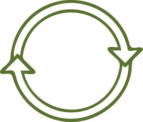 recycle symbol on white