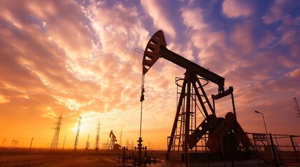 Modern technological - sense oilfield base oil pump images: A Visual Showcase of Cutting - edge Oilfield Technology