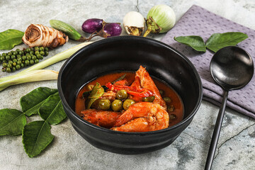 Thai Panang curry witn prawn