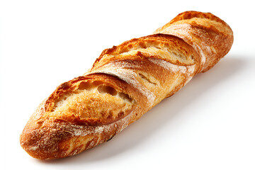 Crusty golden brown baguette freshly baked bread delicious aroma