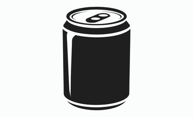 Drink can icon, beverage top view, soda tab vector, Drink can icon, Vector icon isolated on white background