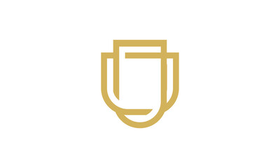 emblem shield logo vector design