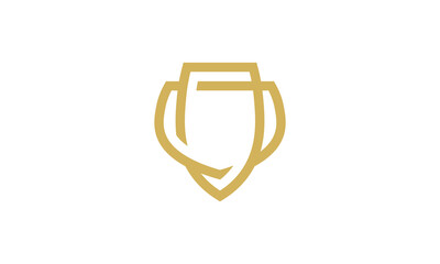 emblem shield logo vector design