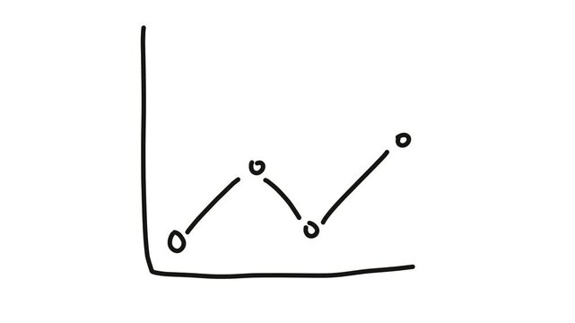 chart on white background animation video. infographic elements.