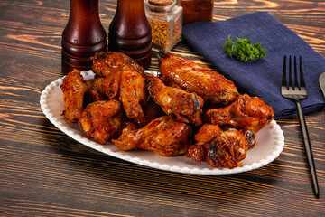 Hot and spicy Buffalo chicken wings