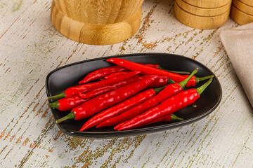 Red hot chili pepper heap