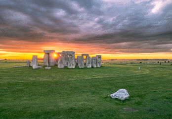 Stonehenge at sunset
