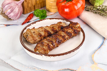 Beef kebab minced meat shashlik