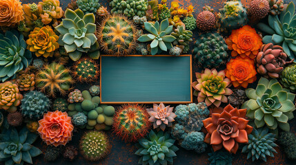 The cactus plant is beautiful in its pot with vibrant and colorful flower. One type of cactus that peple commonly keep at home.