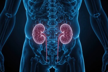Medical kidney anatomy illustration urinary system health - nephrology renal medicine anatomical diagram healthcare kidney disease urology medical education treatment diagnosis
