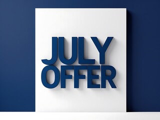 July offer displayed on a white background.