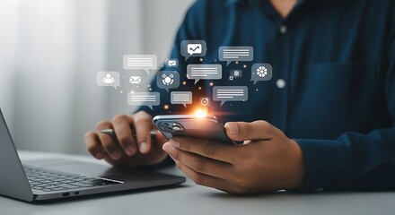 man using a computer