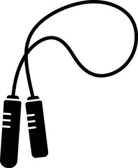 Jump rope silhouette fitness cardio exercise