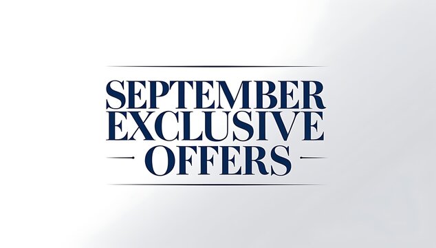 September exclusive offers promotion.