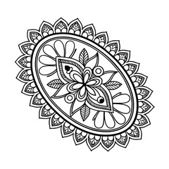 Black Medallion Design