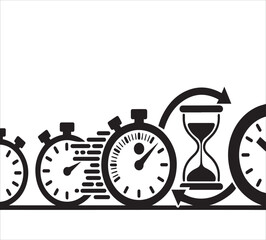 Evolution of timekeeping devices from clocks to hourglasses