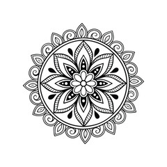 Black Medallion Design