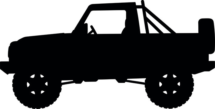 Off road truck silhouette