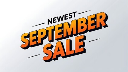 September sale promotion graphic.