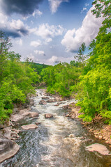 housatonic river rapids at bulls bridge in connecticut