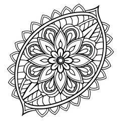 Black Medallion Design