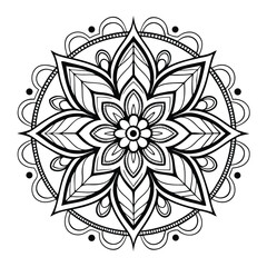 Black Medallion Design