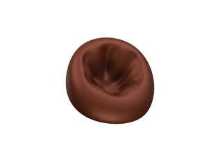 bean bag icon 3d illustration render