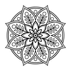 Black Medallion Design