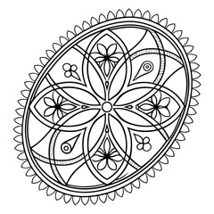 Black Medallion Design