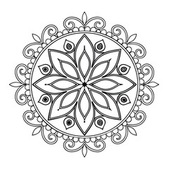Black Medallion Design