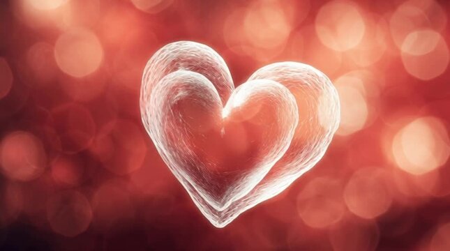 Seamless loop video background bokeh for wedding presentation , red, pink , clip featuring romantic golden and blue bokeh lights floating on a dark background. Perfect for Wedding Video Love