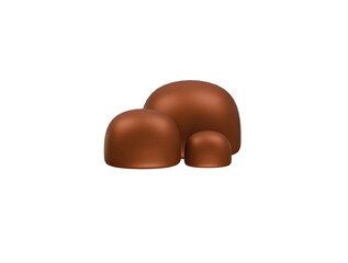 sea rock icon 3d illustration render