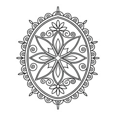 Black Medallion Design