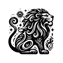 lion head tattoo